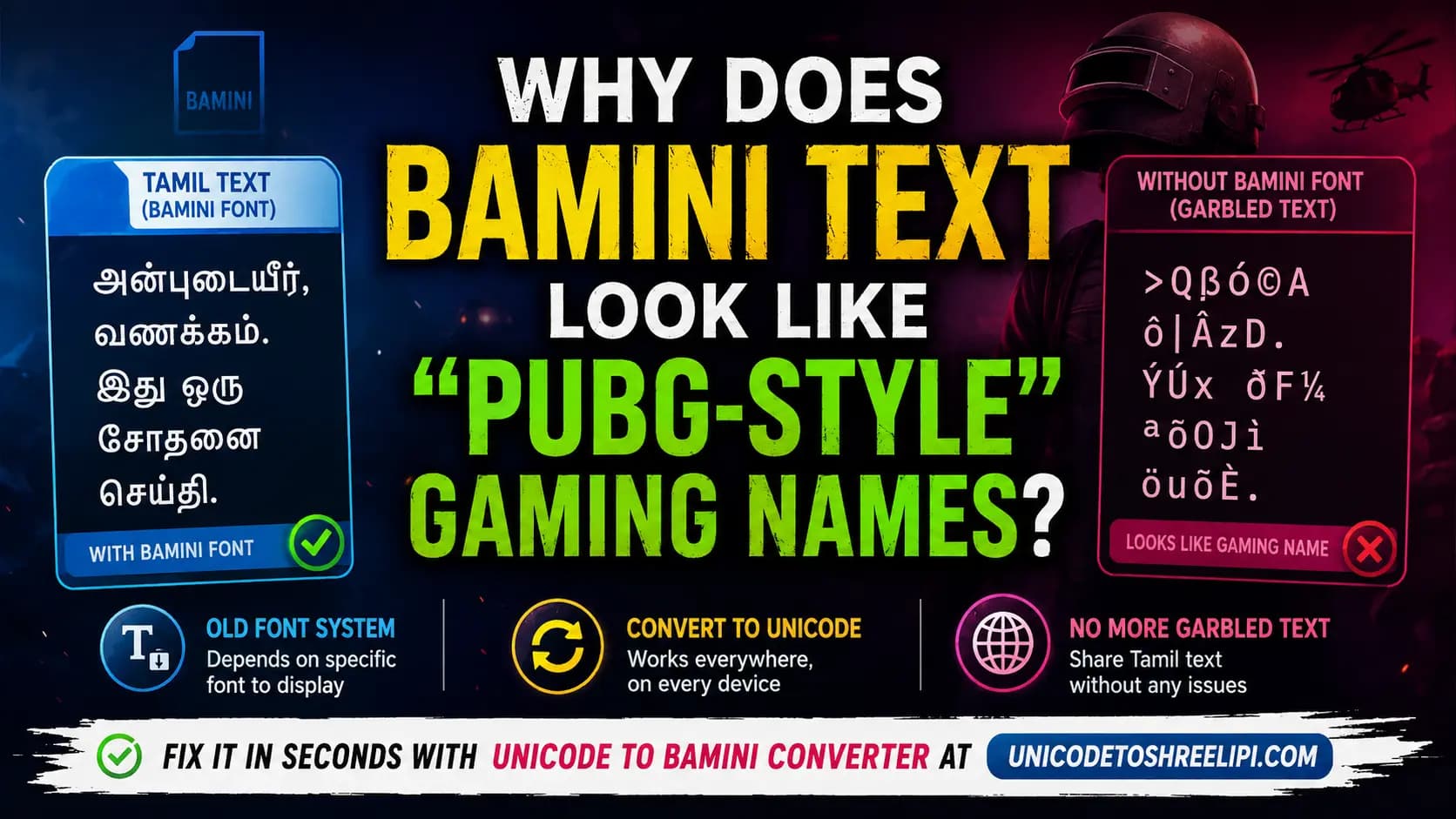 Why Does Bamini Text Look Like Symbols? Fix Garbled Text