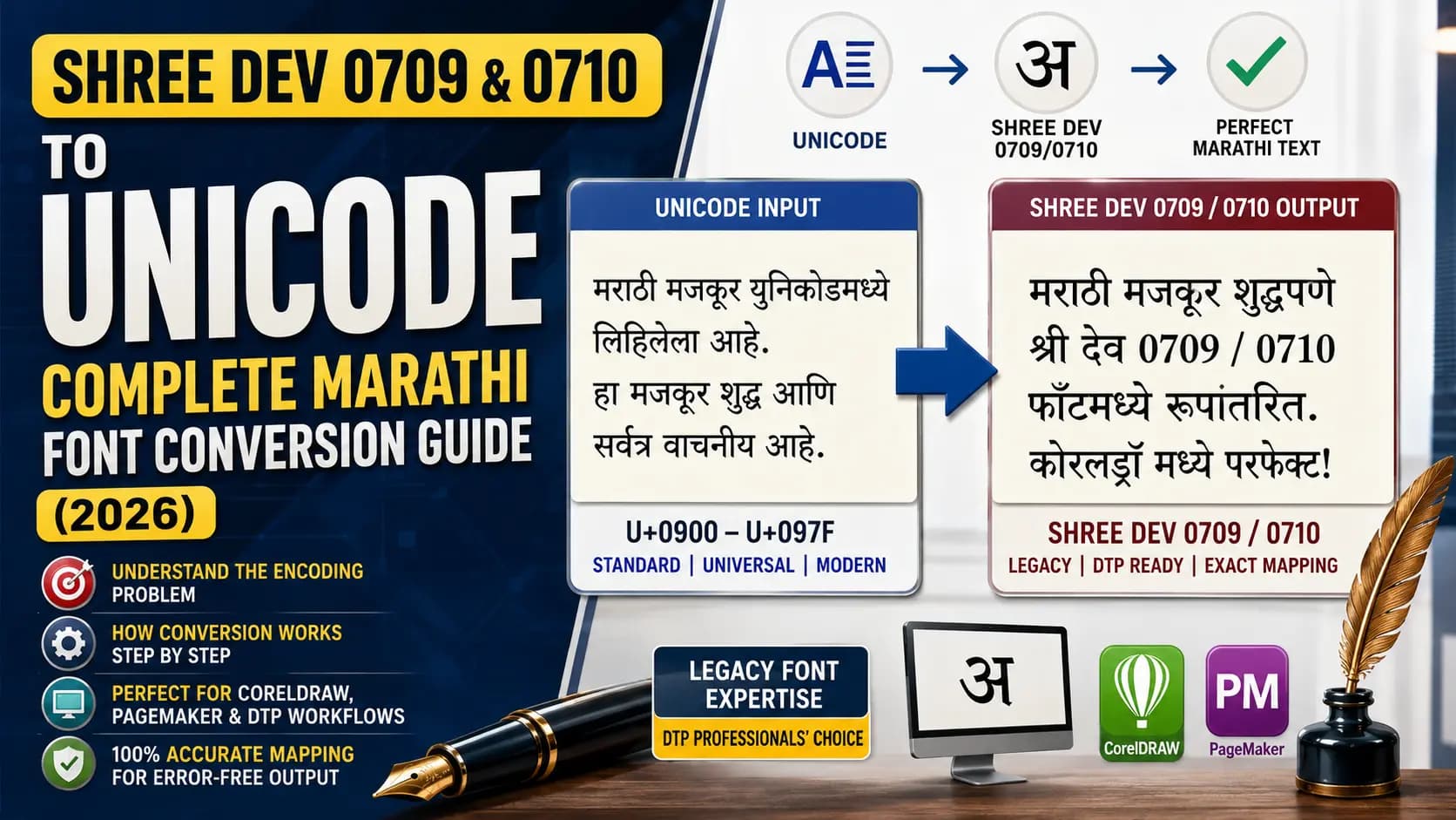 Shree Dev 0709 & 0710 to Unicode – Complete Marathi Font Conversion Guide (2026)