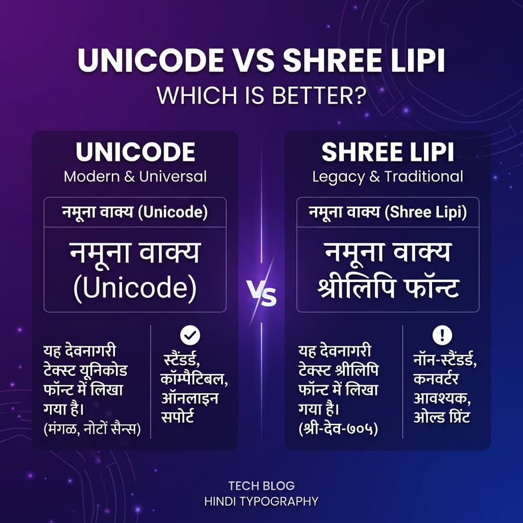 Unicode vs Shree Lipi: Which is Better?