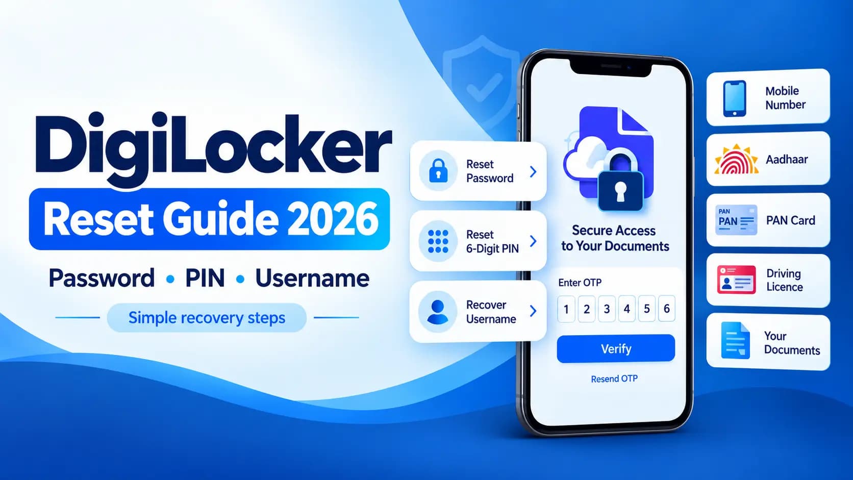 DigiLocker Password, PIN and Username Reset — Complete 2026 Guide